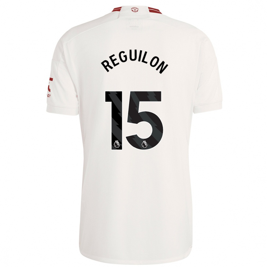 Niño Fútbol Camiseta Sergio Reguilon #15 Blanco Equipación Tercera 2023/24 Perú