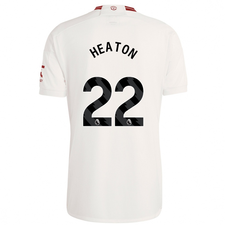 Niño Fútbol Camiseta Tom Heaton #22 Blanco Equipación Tercera 2023/24 Perú