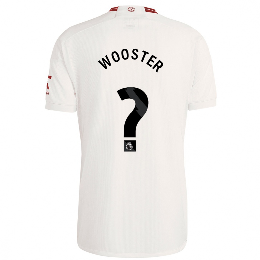 Niño Fútbol Camiseta Tom Wooster #0 Blanco Equipación Tercera 2023/24 Perú