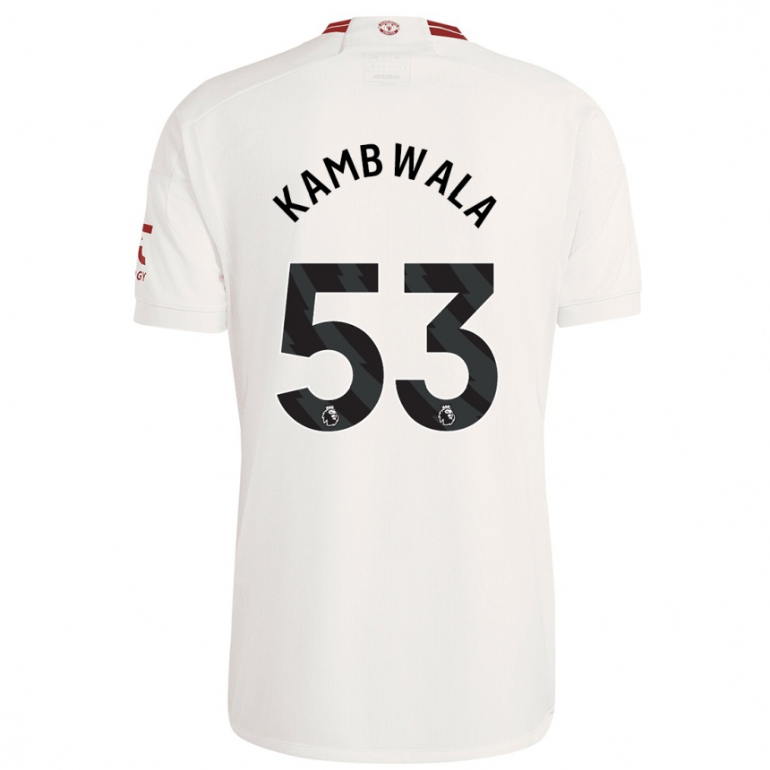 Niño Fútbol Camiseta Willy Kambwala #53 Blanco Equipación Tercera 2023/24 Perú