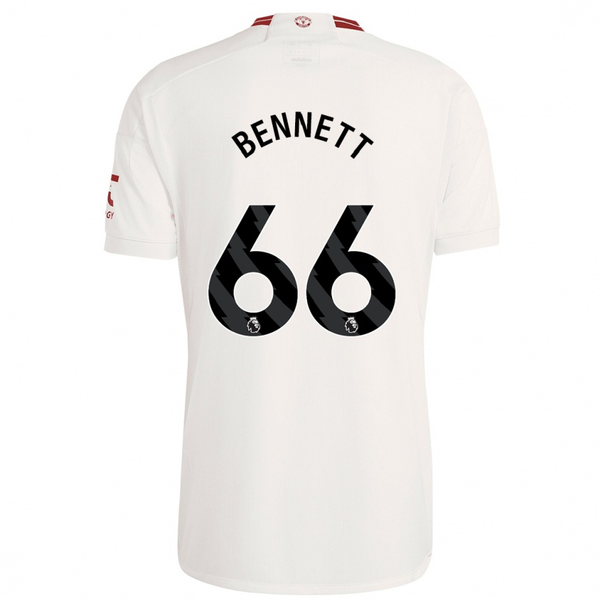 Niño Fútbol Camiseta Rhys Bennett #66 Blanco Equipación Tercera 2023/24 Perú