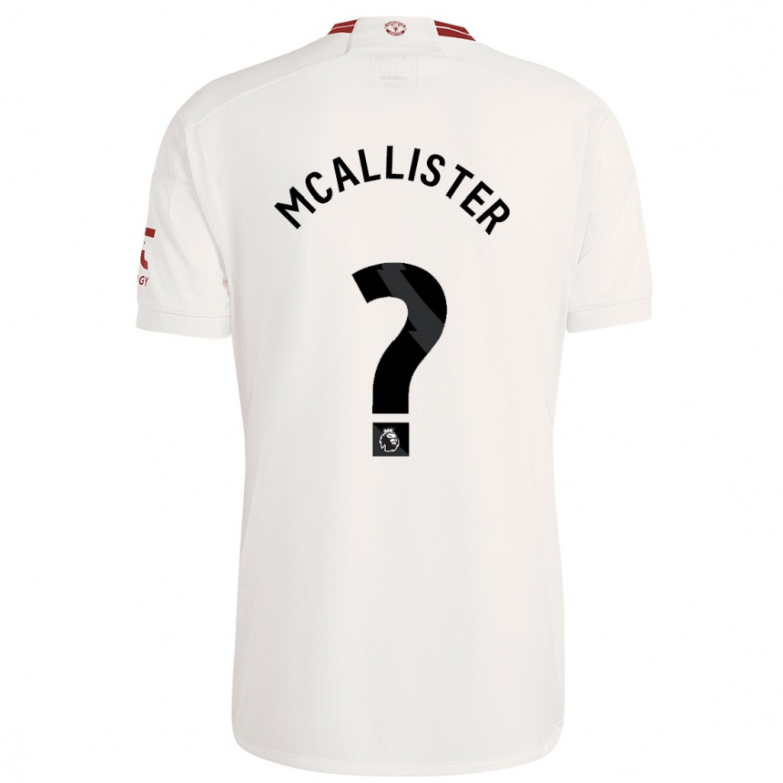 Niño Fútbol Camiseta Finley Mcallister #0 Blanco Equipación Tercera 2023/24 Perú