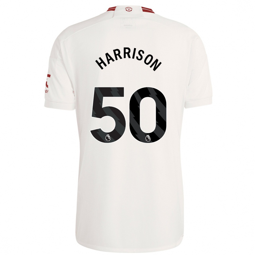 Niño Fútbol Camiseta Elyh Harrison #50 Blanco Equipación Tercera 2023/24 Perú