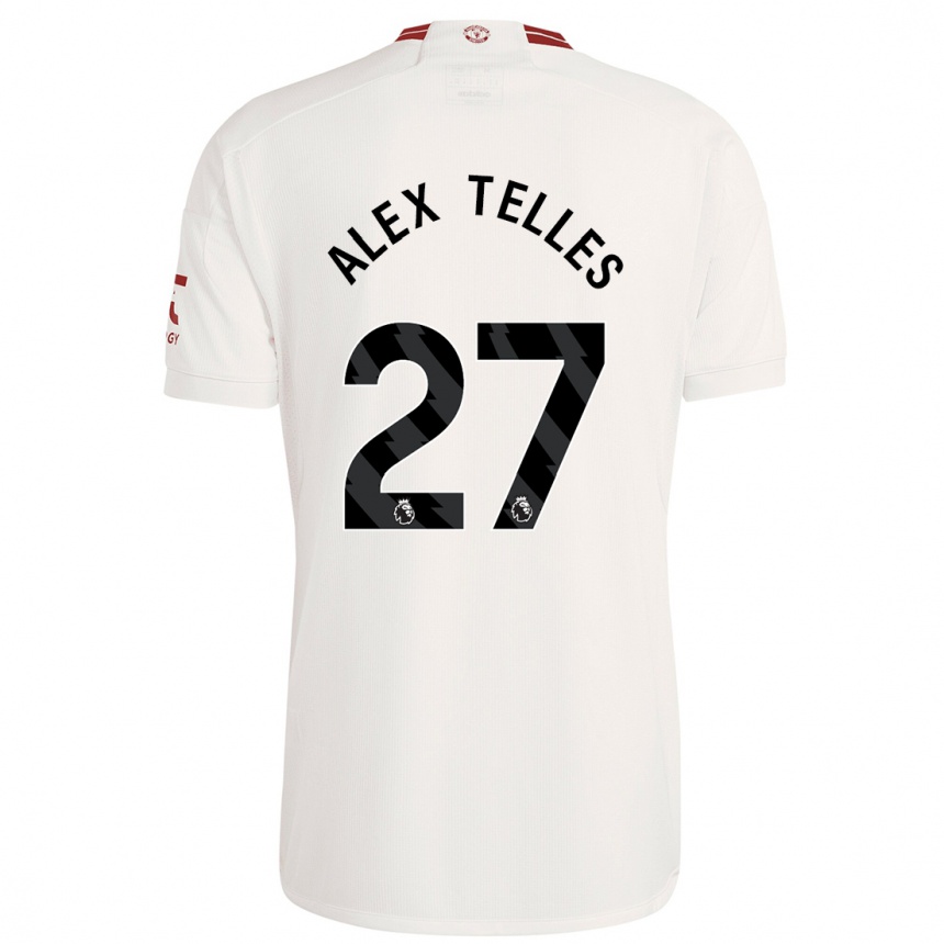 Niño Fútbol Camiseta Alex Nicolao Telles #27 Blanco Equipación Tercera 2023/24 Perú