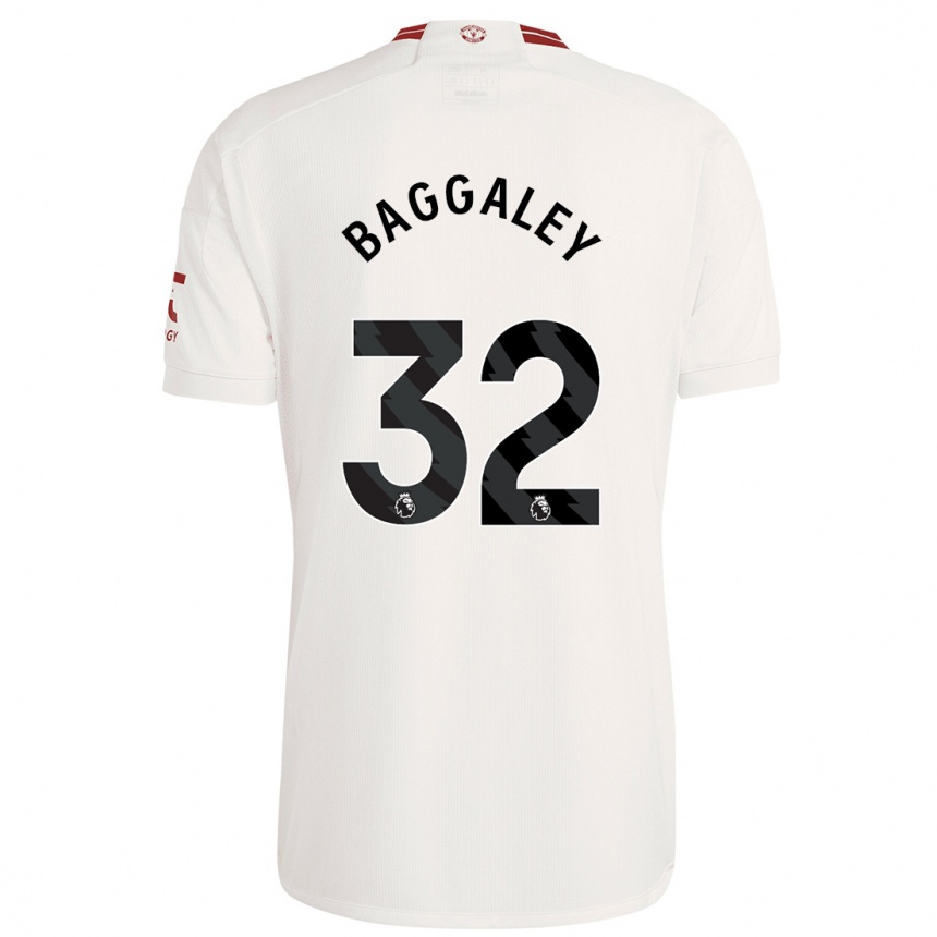 Niño Fútbol Camiseta Sophie Baggaley #32 Blanco Equipación Tercera 2023/24 Perú