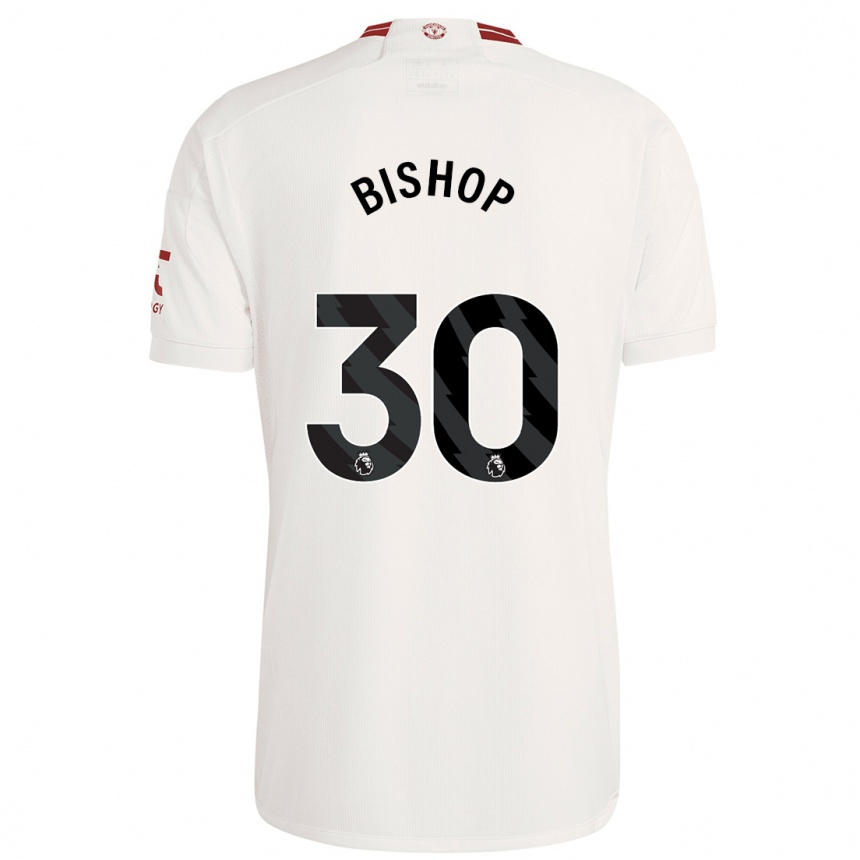 Niño Fútbol Camiseta Nathan Bishop #30 Blanco Equipación Tercera 2023/24 Perú