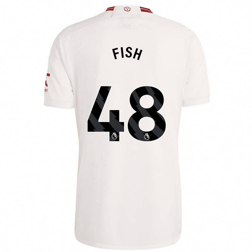 Niño Fútbol Camiseta Will Fish #48 Blanco Equipación Tercera 2023/24 Perú