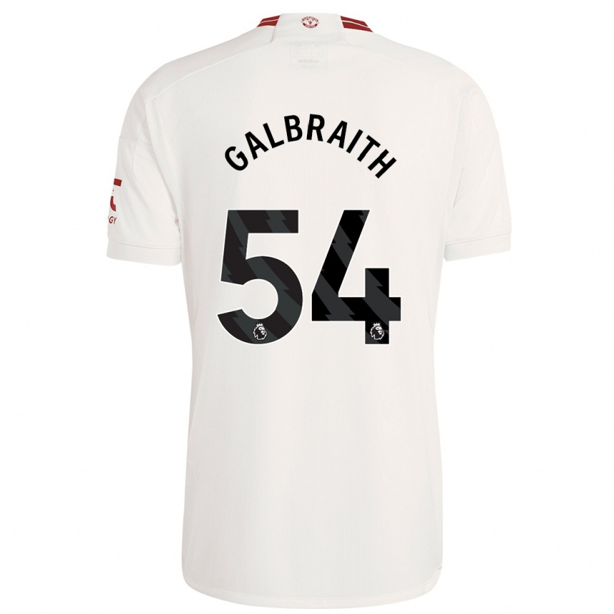 Niño Fútbol Camiseta Ethan Galbraith #54 Blanco Equipación Tercera 2023/24 Perú