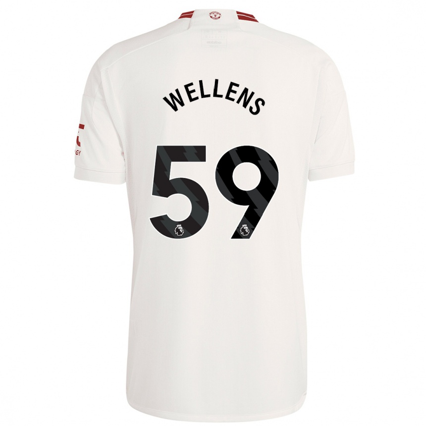 Niño Fútbol Camiseta Charlie Wellens #59 Blanco Equipación Tercera 2023/24 Perú