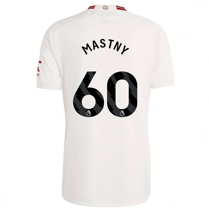 Niño Fútbol Camiseta Ondrej Mastny #60 Blanco Equipación Tercera 2023/24 Perú