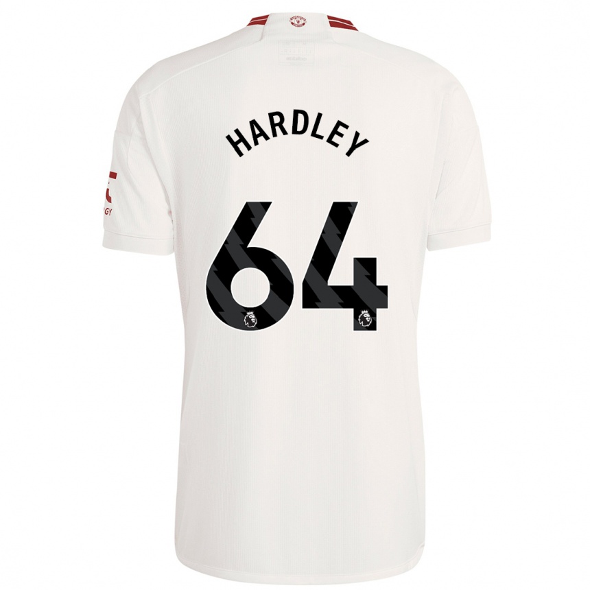 Niño Fútbol Camiseta Bjorn Hardley #64 Blanco Equipación Tercera 2023/24 Perú