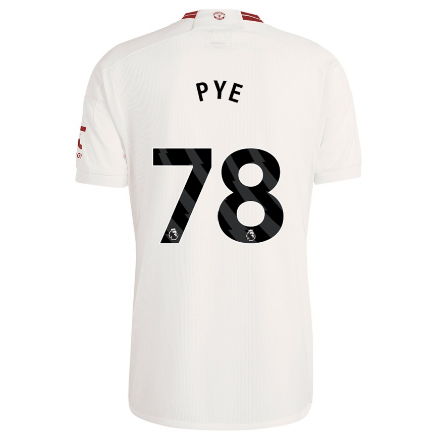 Niño Fútbol Camiseta Logan Pye #78 Blanco Equipación Tercera 2023/24 Perú