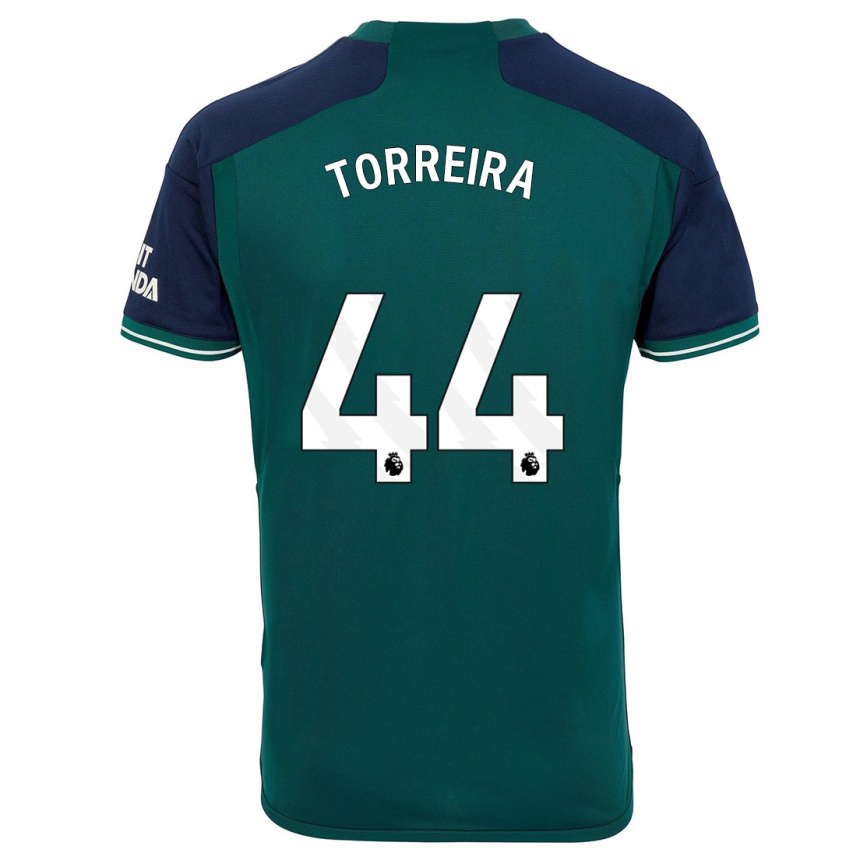 Niño Fútbol Camiseta Lucas Torreira #44 Verde Equipación Tercera 2023/24 Perú