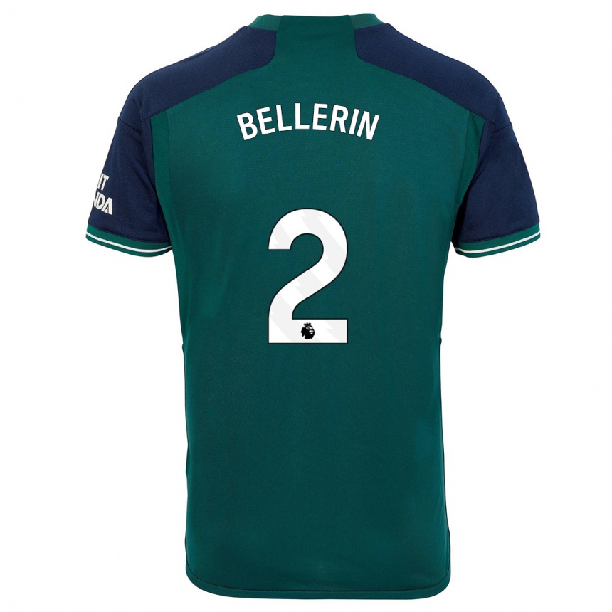 Niño Fútbol Camiseta Hector Bellerin #2 Verde Equipación Tercera 2023/24 Perú