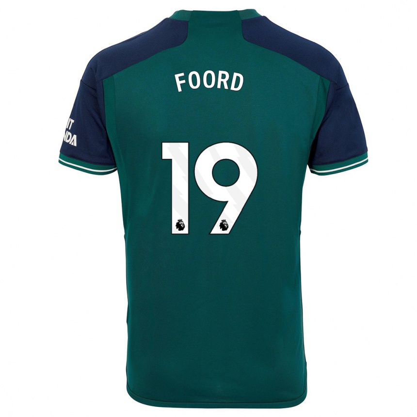 Niño Fútbol Camiseta Caitlin Foord #19 Verde Equipación Tercera 2023/24 Perú