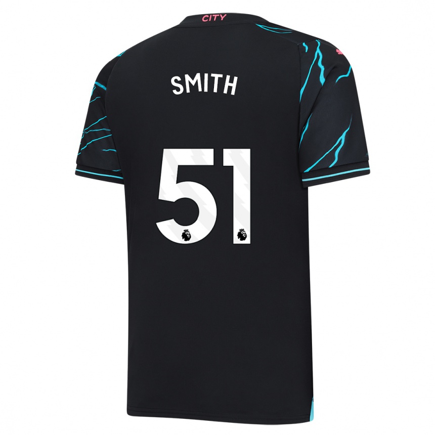 Niño Fútbol Camiseta Isaac Smith #51 Azul Oscuro Equipación Tercera 2023/24 Perú