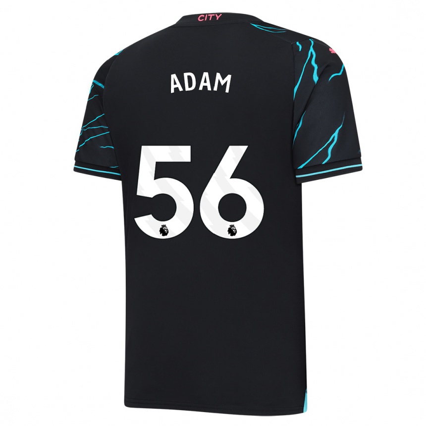 Niño Fútbol Camiseta Josh Adam #56 Azul Oscuro Equipación Tercera 2023/24 Perú