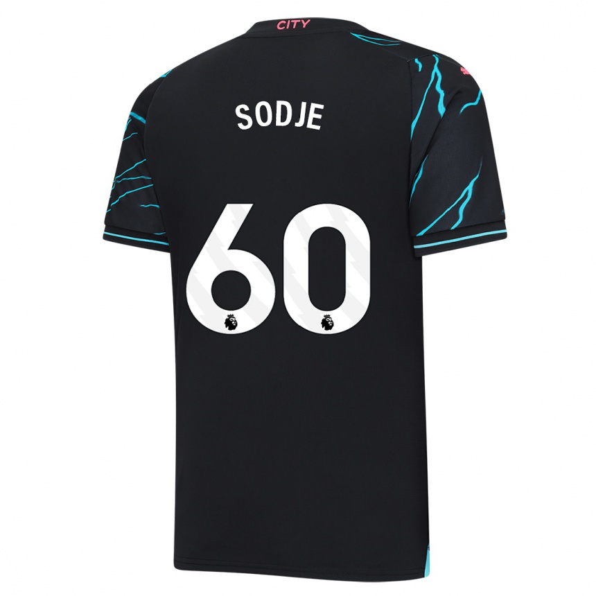 Niño Fútbol Camiseta Tai Sodje #60 Azul Oscuro Equipación Tercera 2023/24 Perú