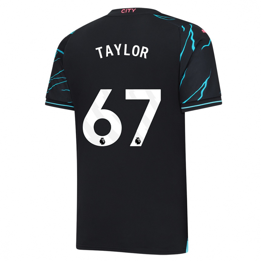 Niño Fútbol Camiseta Kane Taylor #67 Azul Oscuro Equipación Tercera 2023/24 Perú