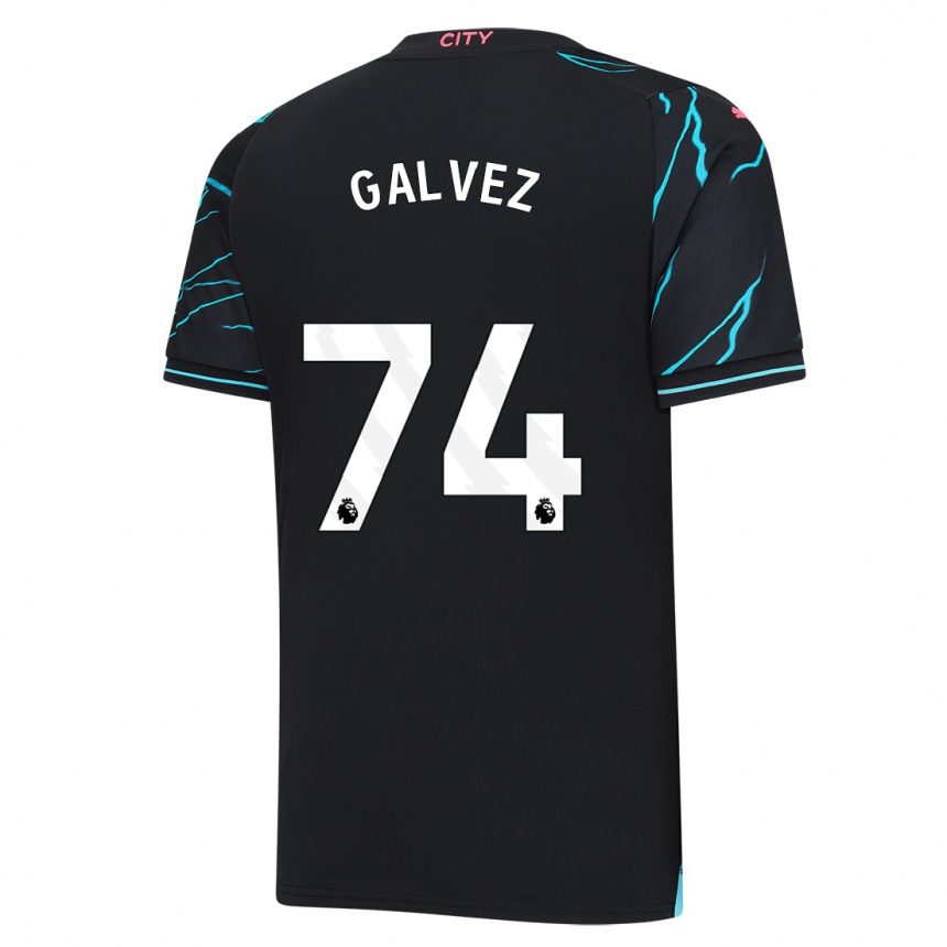 Niño Fútbol Camiseta Tomas Galvez #74 Azul Oscuro Equipación Tercera 2023/24 Perú