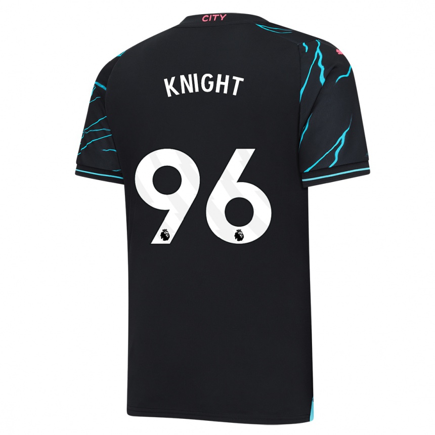 Niño Fútbol Camiseta Ben Knight #96 Azul Oscuro Equipación Tercera 2023/24 Perú