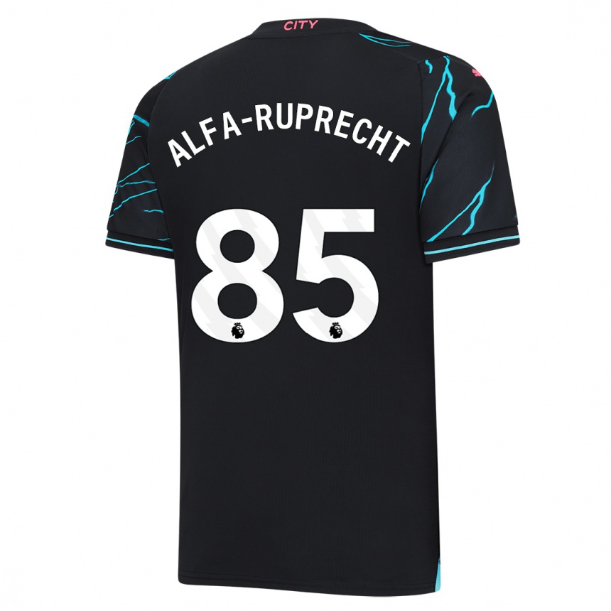 Niño Fútbol Camiseta Farid Alfa-Ruprecht #85 Azul Oscuro Equipación Tercera 2023/24 Perú