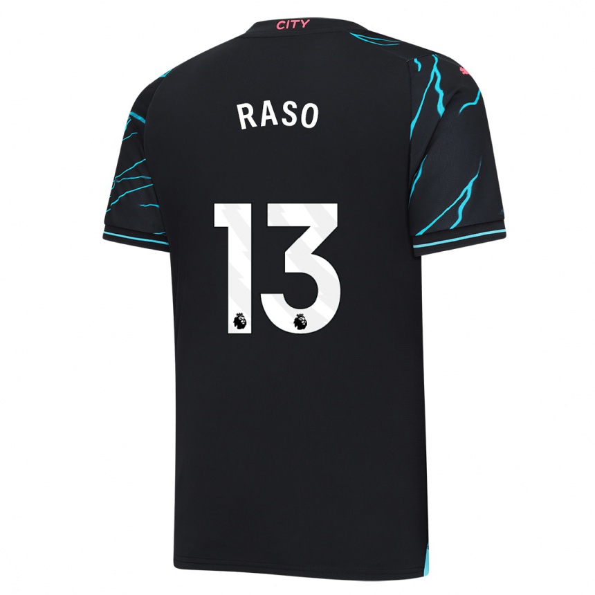 Niño Fútbol Camiseta Hayley Raso #13 Azul Oscuro Equipación Tercera 2023/24 Perú