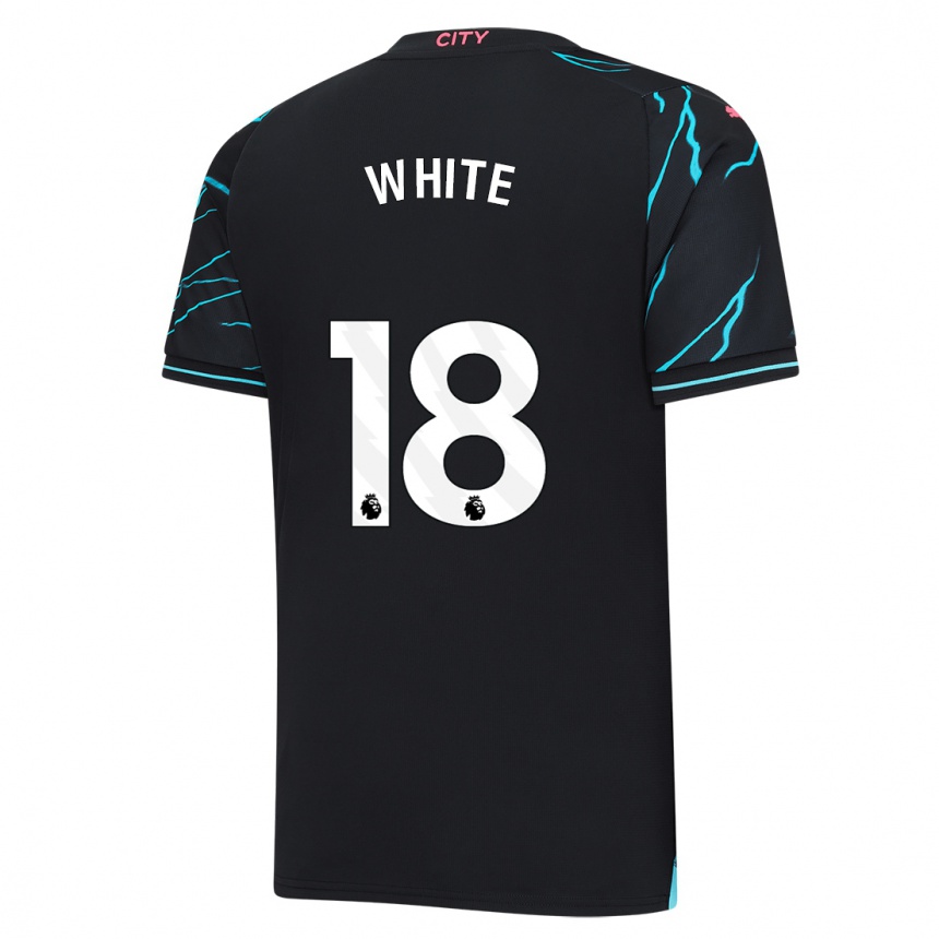 Niño Fútbol Camiseta Ellen White #18 Azul Oscuro Equipación Tercera 2023/24 Perú