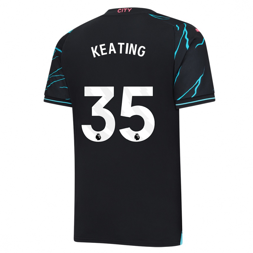 Niño Fútbol Camiseta Khiara Keating #35 Azul Oscuro Equipación Tercera 2023/24 Perú