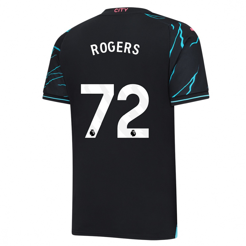 Niño Fútbol Camiseta Morgan Rogers #72 Azul Oscuro Equipación Tercera 2023/24 Perú