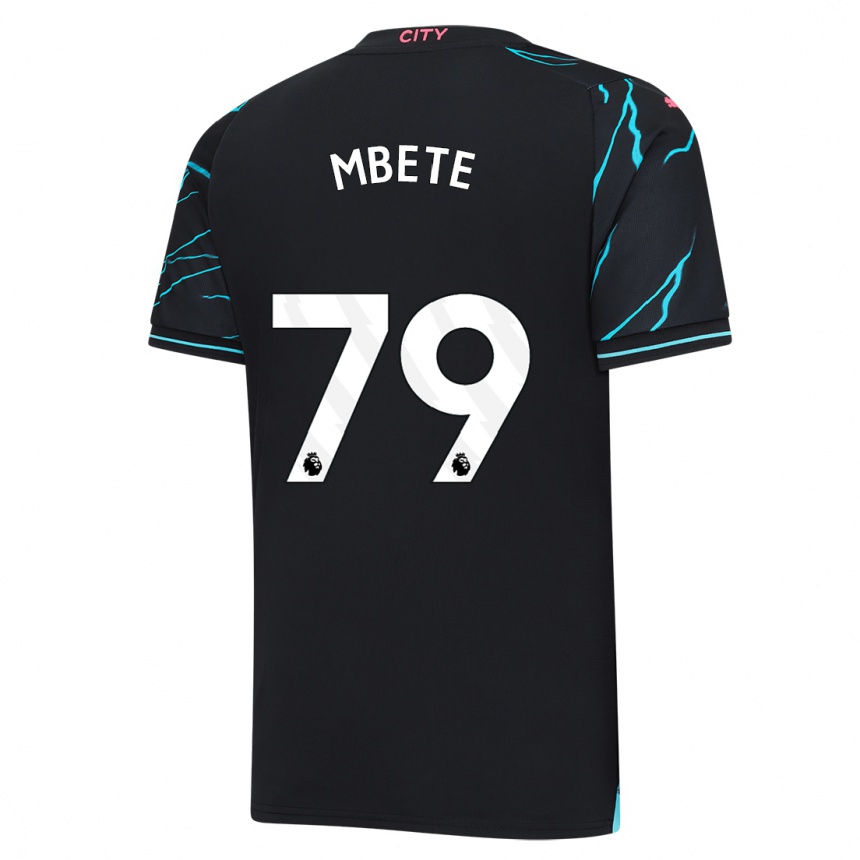 Niño Fútbol Camiseta Luke Mbete #79 Azul Oscuro Equipación Tercera 2023/24 Perú