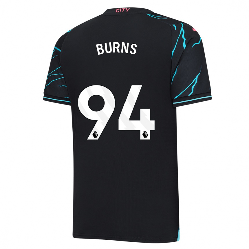 Niño Fútbol Camiseta Finley Burns #94 Azul Oscuro Equipación Tercera 2023/24 Perú