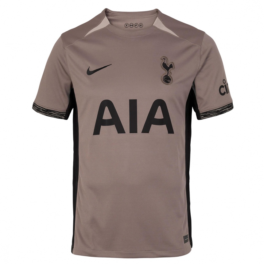 Niño Fútbol Camiseta Heung-Min Son #7 Beige Obscuro Equipación Tercera 2023/24 Perú