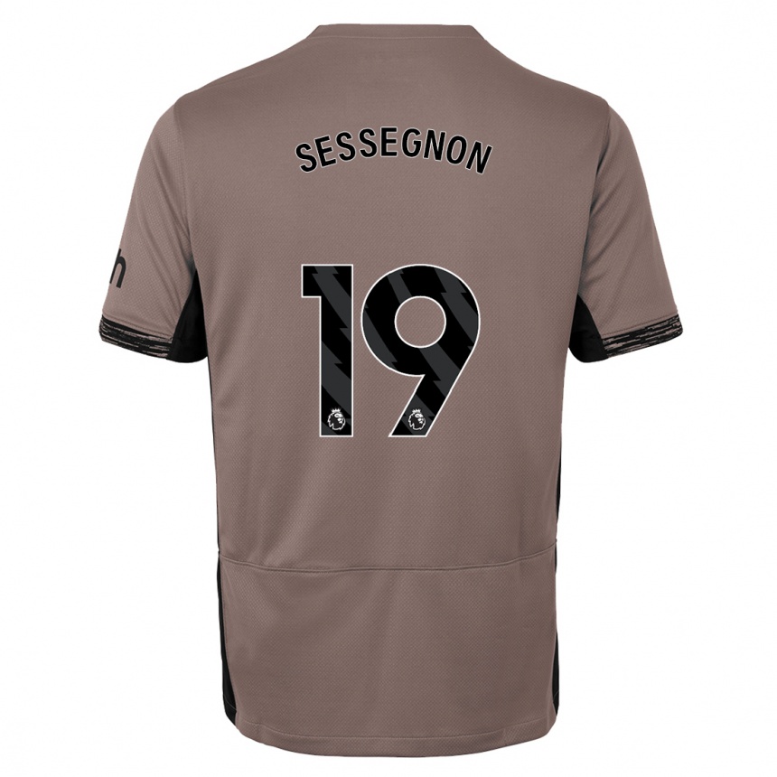 Niño Fútbol Camiseta Ryan Sessegnon #19 Beige Obscuro Equipación Tercera 2023/24 Perú