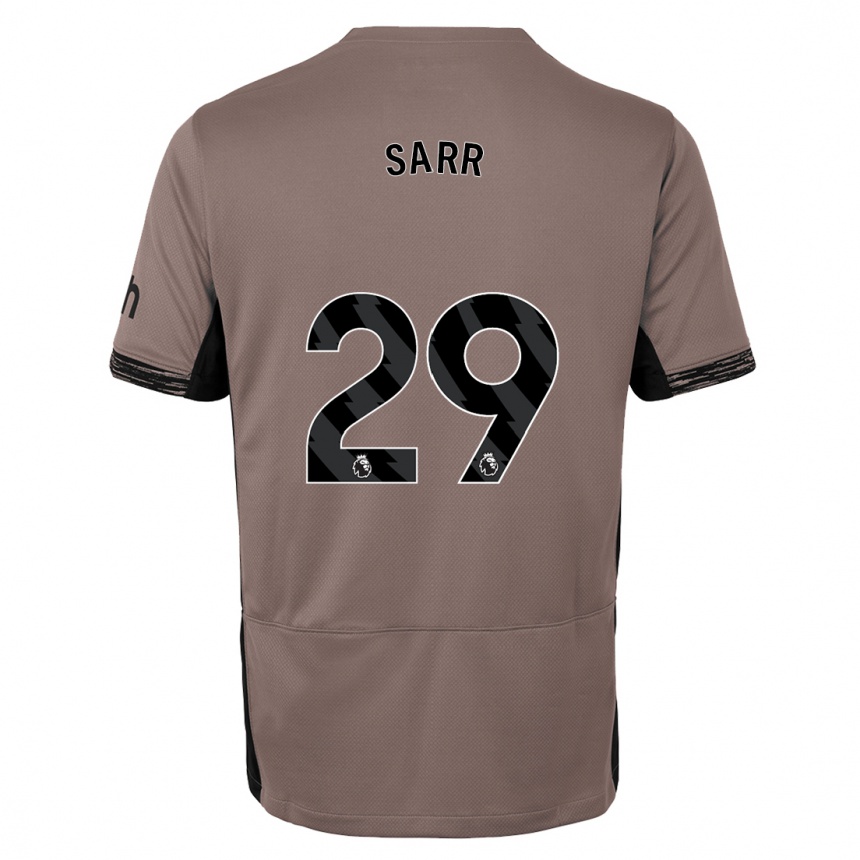 Niño Fútbol Camiseta Pape Matar Sarr #29 Beige Obscuro Equipación Tercera 2023/24 Perú