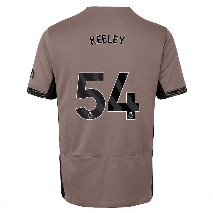 Niño Fútbol Camiseta Josh Keeley #54 Beige Obscuro Equipación Tercera 2023/24 Perú