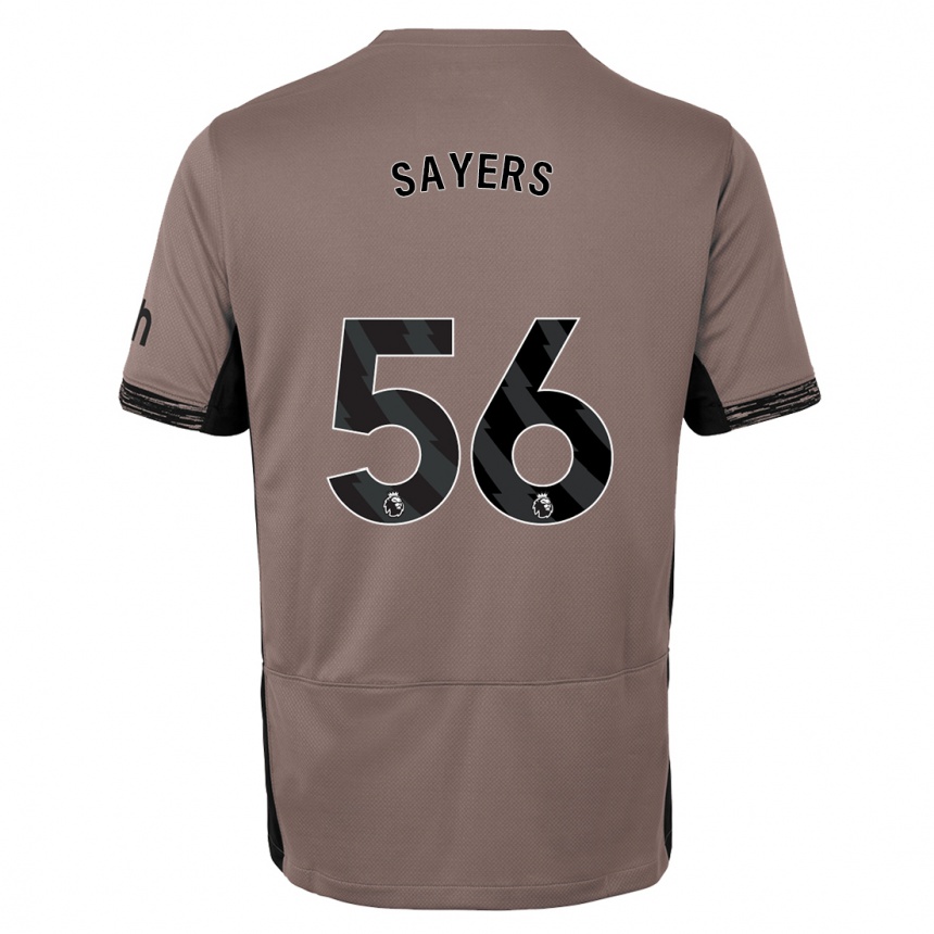 Niño Fútbol Camiseta Charlie Sayers #56 Beige Obscuro Equipación Tercera 2023/24 Perú