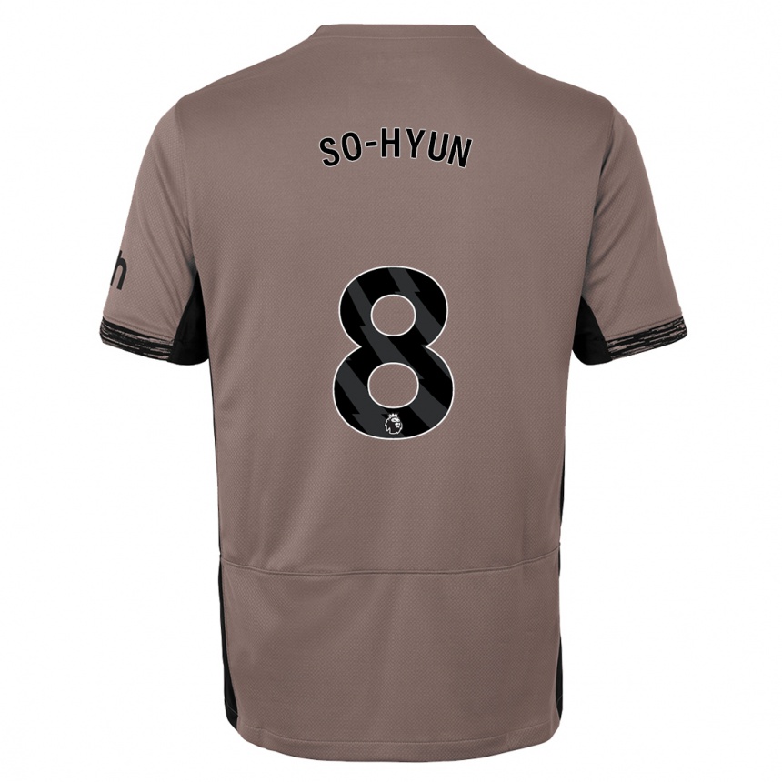 Niño Fútbol Camiseta Cho So-Hyun #8 Beige Obscuro Equipación Tercera 2023/24 Perú