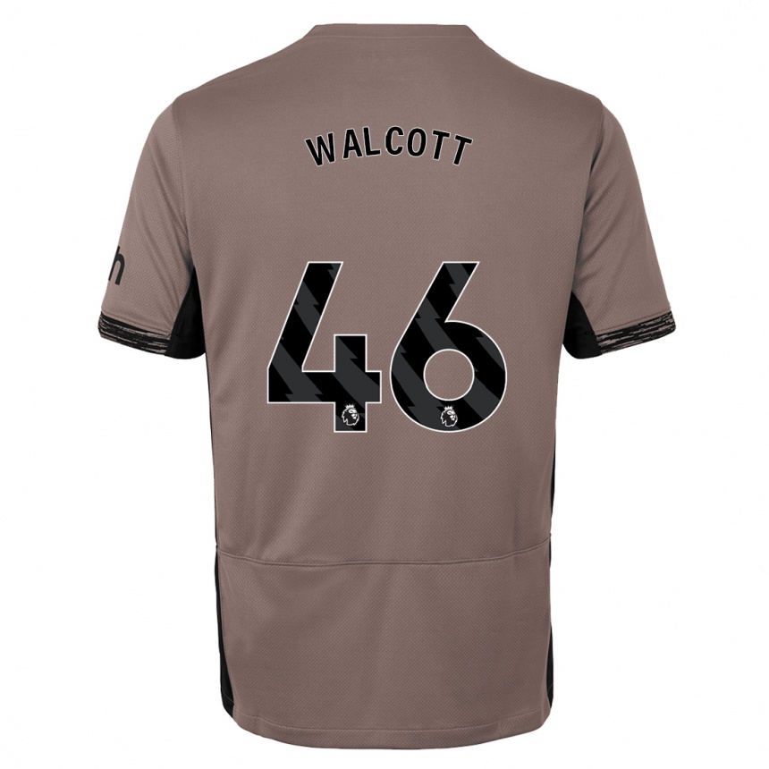 Niño Fútbol Camiseta Malachi Fagan Walcott #46 Beige Obscuro Equipación Tercera 2023/24 Perú