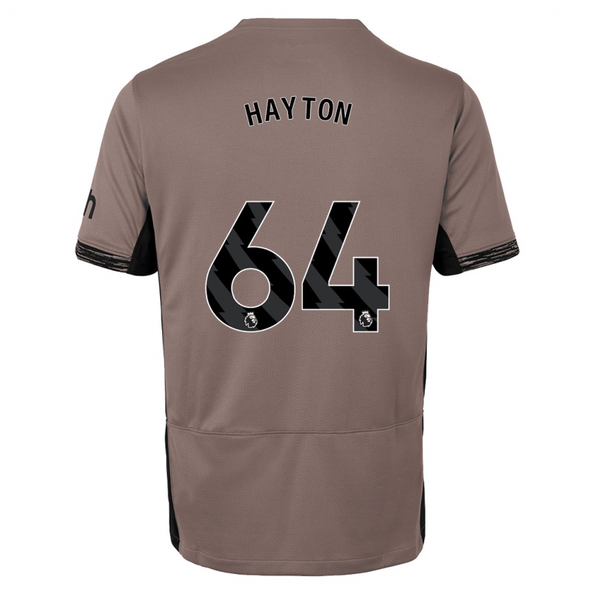 Niño Fútbol Camiseta Adam Hayton #64 Beige Obscuro Equipación Tercera 2023/24 Perú