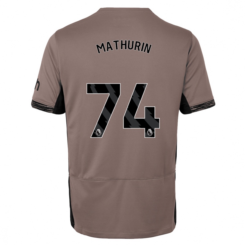 Niño Fútbol Camiseta Roshaun Mathurin #74 Beige Obscuro Equipación Tercera 2023/24 Perú