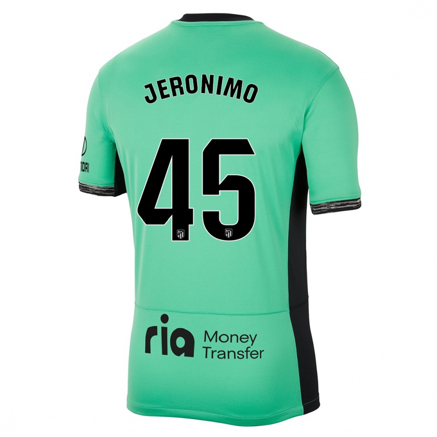 Niño Fútbol Camiseta Isaiah Jeronimo #45 Primavera Verde Equipación Tercera 2023/24 Perú