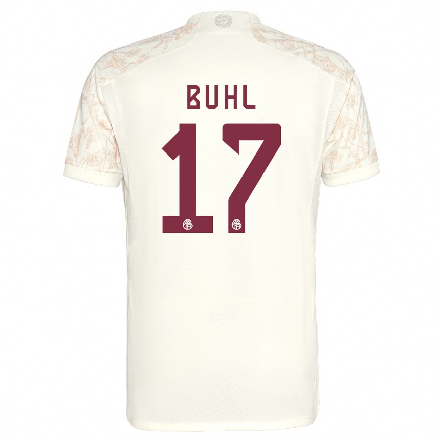 Niño Fútbol Camiseta Klara Buhl #17 Blanquecino Equipación Tercera 2023/24 Perú