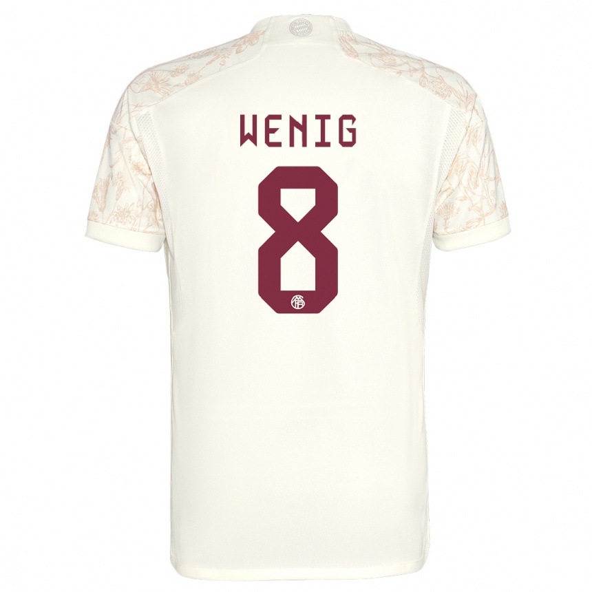 Niño Fútbol Camiseta Marcel Wenig #8 Blanquecino Equipación Tercera 2023/24 Perú