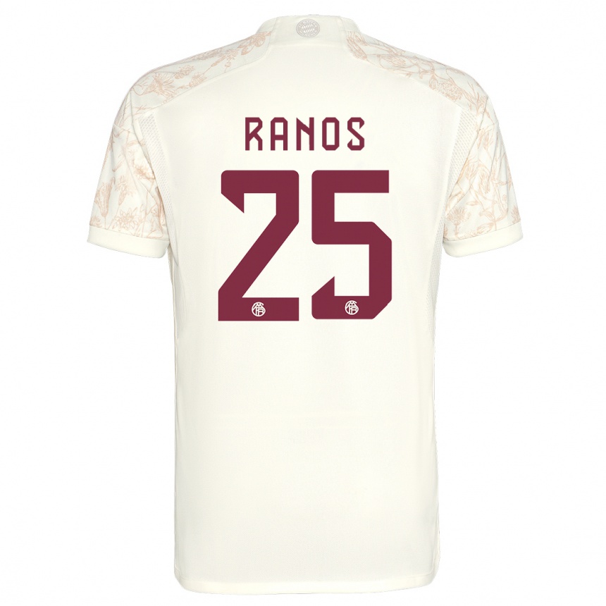 Niño Fútbol Camiseta Grant-Leon Ranos #25 Blanquecino Equipación Tercera 2023/24 Perú