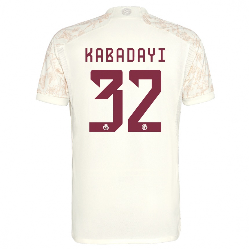 Niño Fútbol Camiseta Yusuf Kabadayi #32 Blanquecino Equipación Tercera 2023/24 Perú