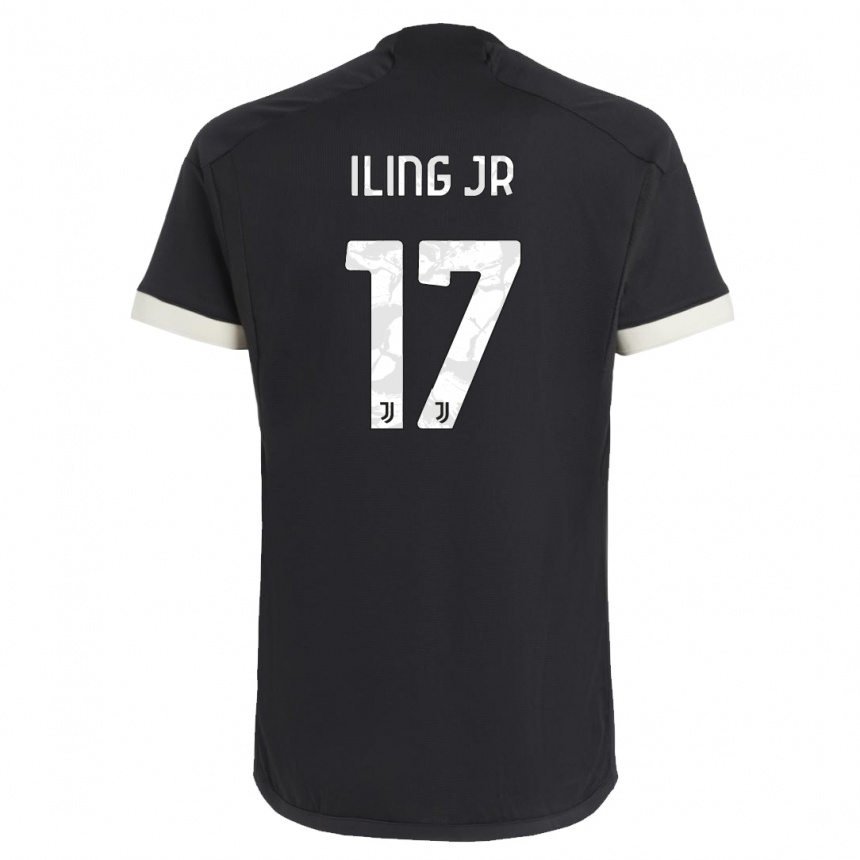 Niño Fútbol Camiseta Samuel Iling-Junior #17 Negro Equipación Tercera 2023/24 Perú