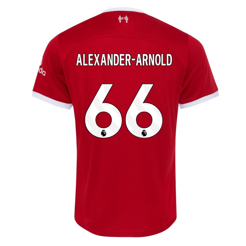 Hombre Fútbol Camiseta Trent Alexander-Arnold #66 Rojo 1ª Equipación 2023/24 Perú