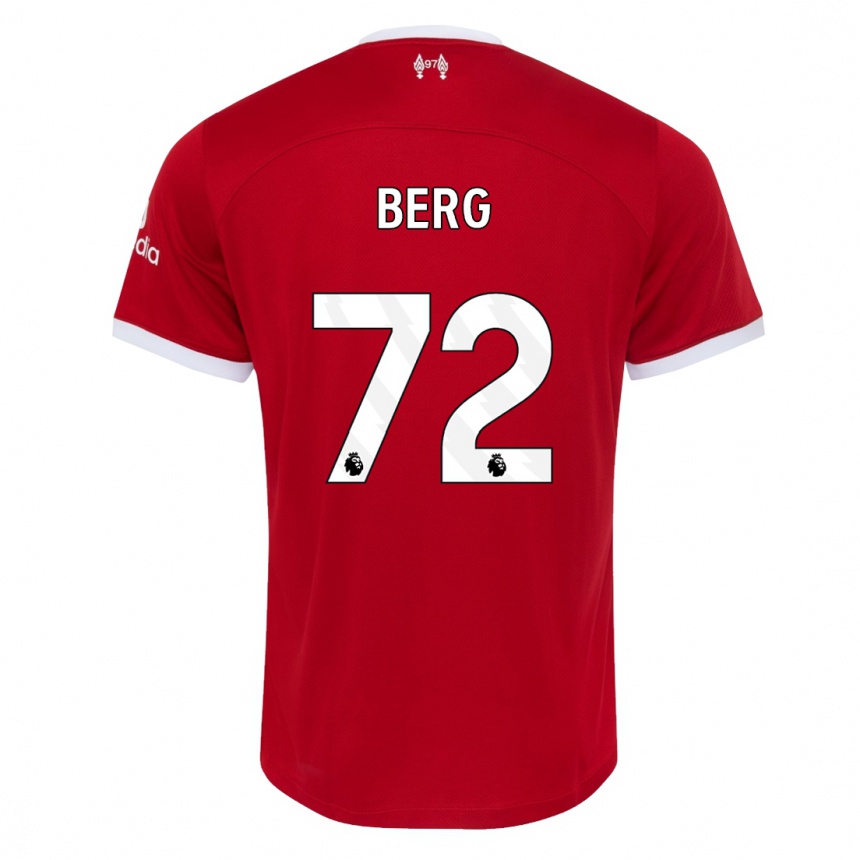 Hombre Fútbol Camiseta Sepp Van Den Berg #72 Rojo 1ª Equipación 2023/24 Perú