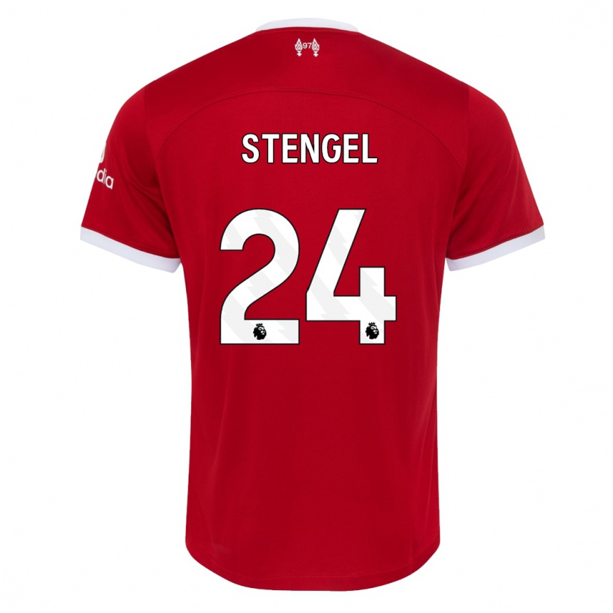 Hombre Fútbol Camiseta Katie Stengel #24 Rojo 1ª Equipación 2023/24 Perú